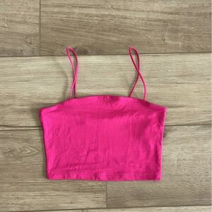 Hot pink crop top